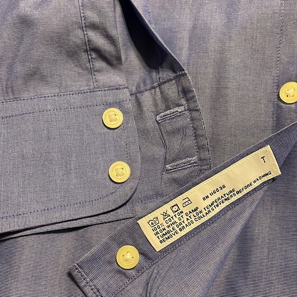 Charles Tyrwhitt SET OF TWO Men’s Dress Shirts Size: 16.5/35.  white, blue - Picture 4 of 11